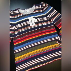 For the Republic Striped  Long Sleeve top Size Medium NWT